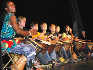 Nana Amin brings West African songs, rhythms and dance to classrooms, helping students learn about and better understand the history and cultural heritage of his native country, Ghana.